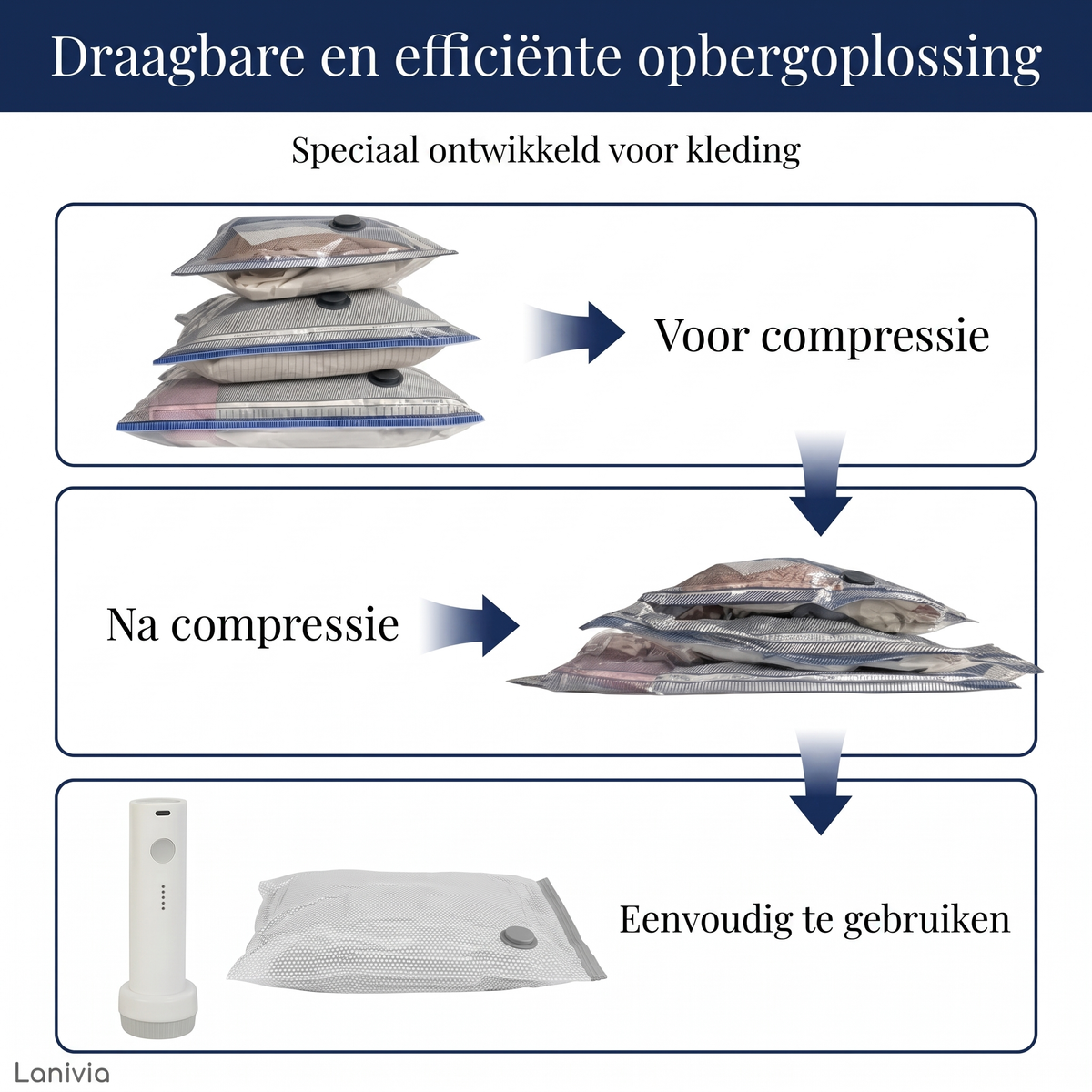 SpaceLuxe voor en na compressie