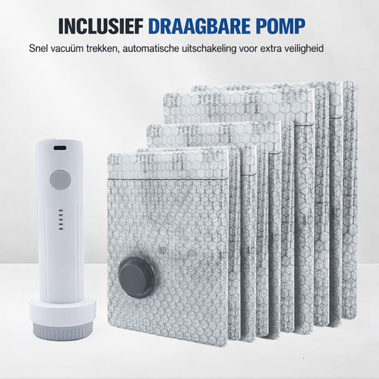 SpaceLuxe™ Reisset | Tot 80% meer ruimte in je koffer