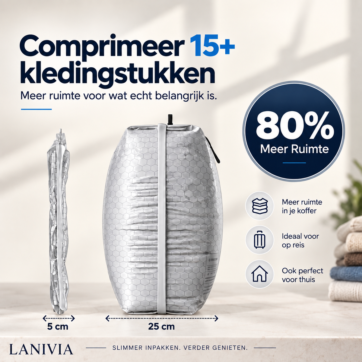 SpaceLuxe pomp in gebruik
