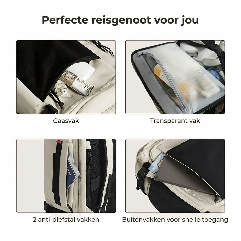 TravelVault Pro slimme vakken