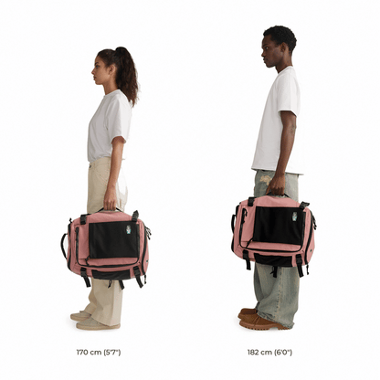 TravelVault Pro roze formaat vergeleken met lengte